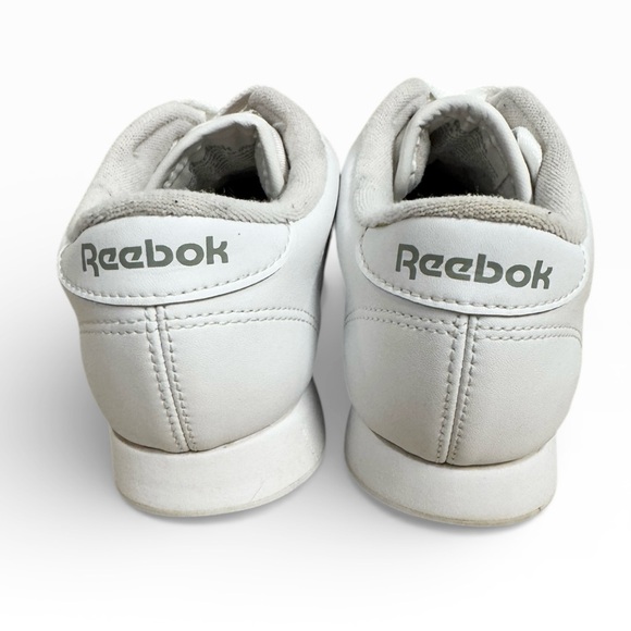 Reebok Classic White Lace Up Sneakers Womens US 6.5 Low Top Casual Shoes Comfort - Picture 4 of 9